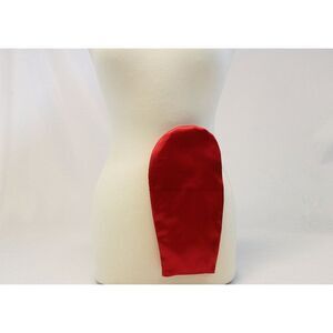 Open Bottom Red Satin Ostomy Bag Cover Stoma Colostomy Pouch